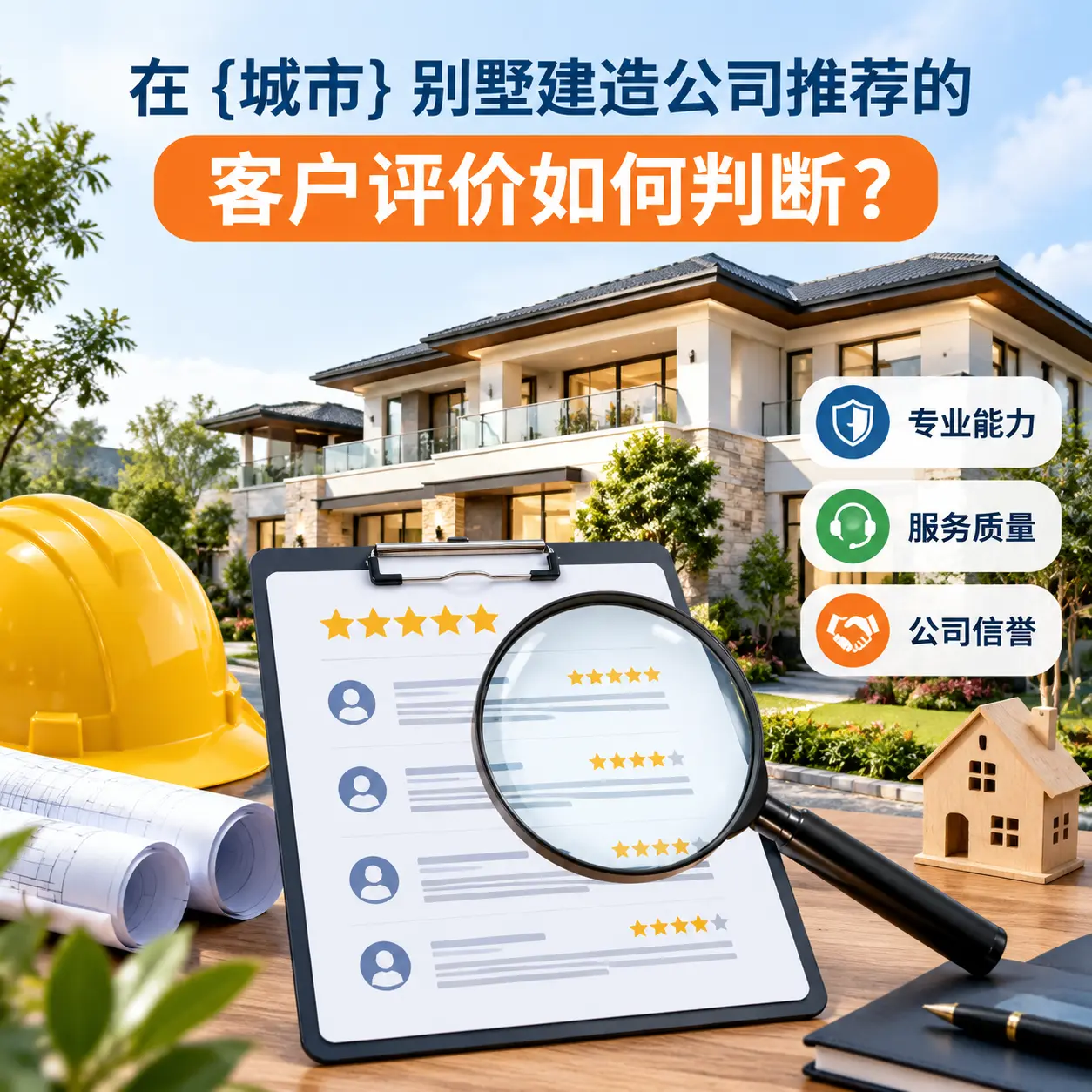 在 清镇 别墅建造公司推荐的客户评价如何判断?
