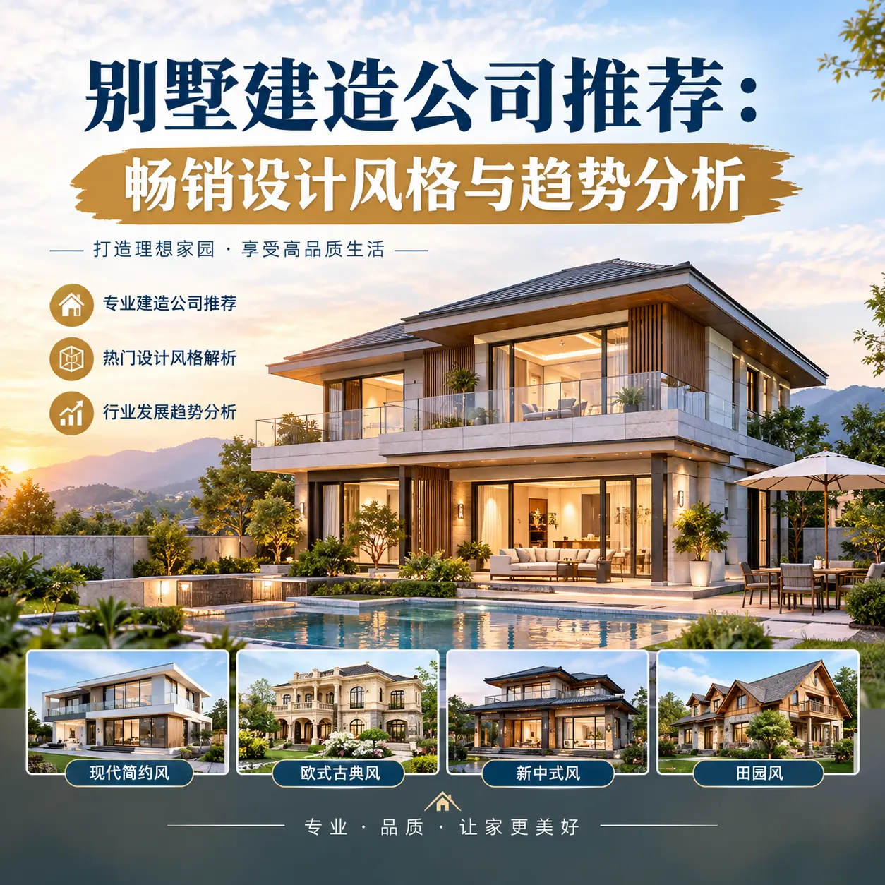 别墅建造公司推荐： 清镇 畅销设计风格与趋势分析