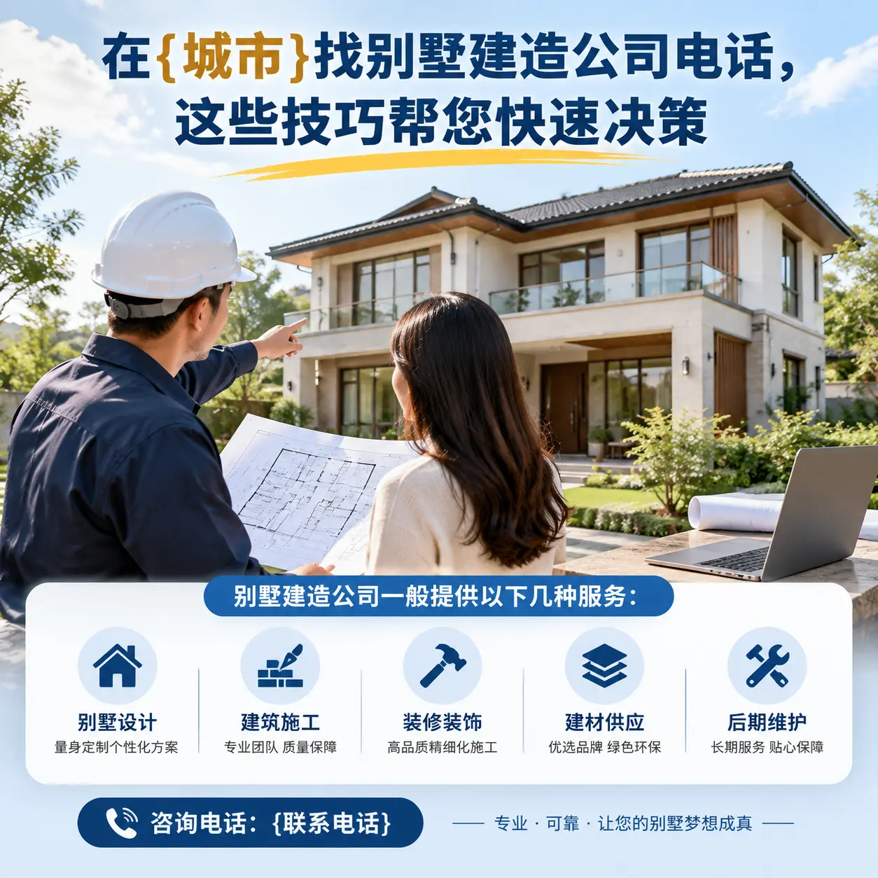 在清镇找别墅建造公司电话，这些技巧帮您快速决策