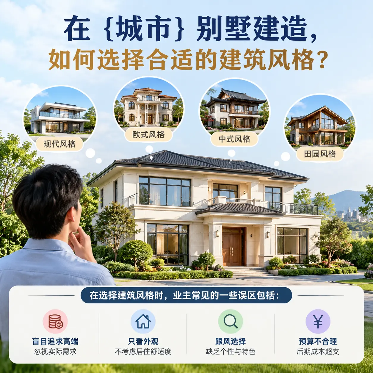 在 清镇 别墅建造,如何选择合适的建筑风格?