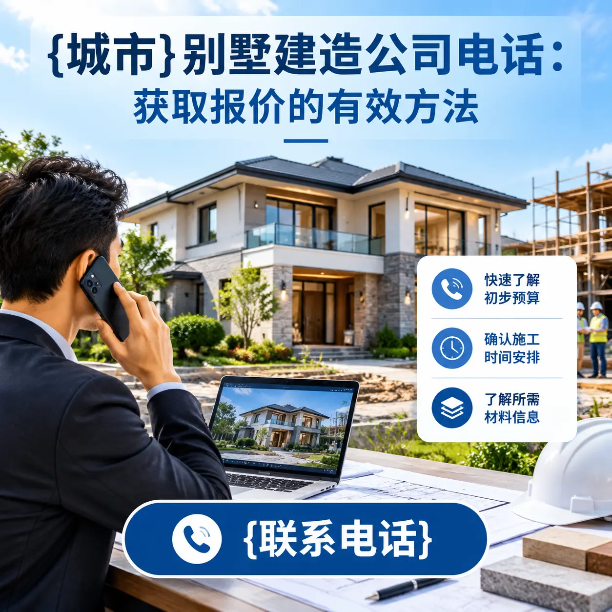 清镇别墅建造公司电话:获取报价的有效方法