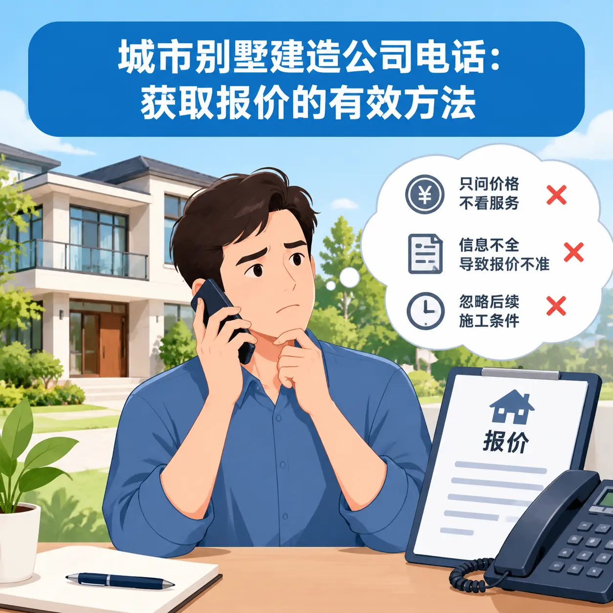 清镇别墅建造公司电话:获取报价的有效方法