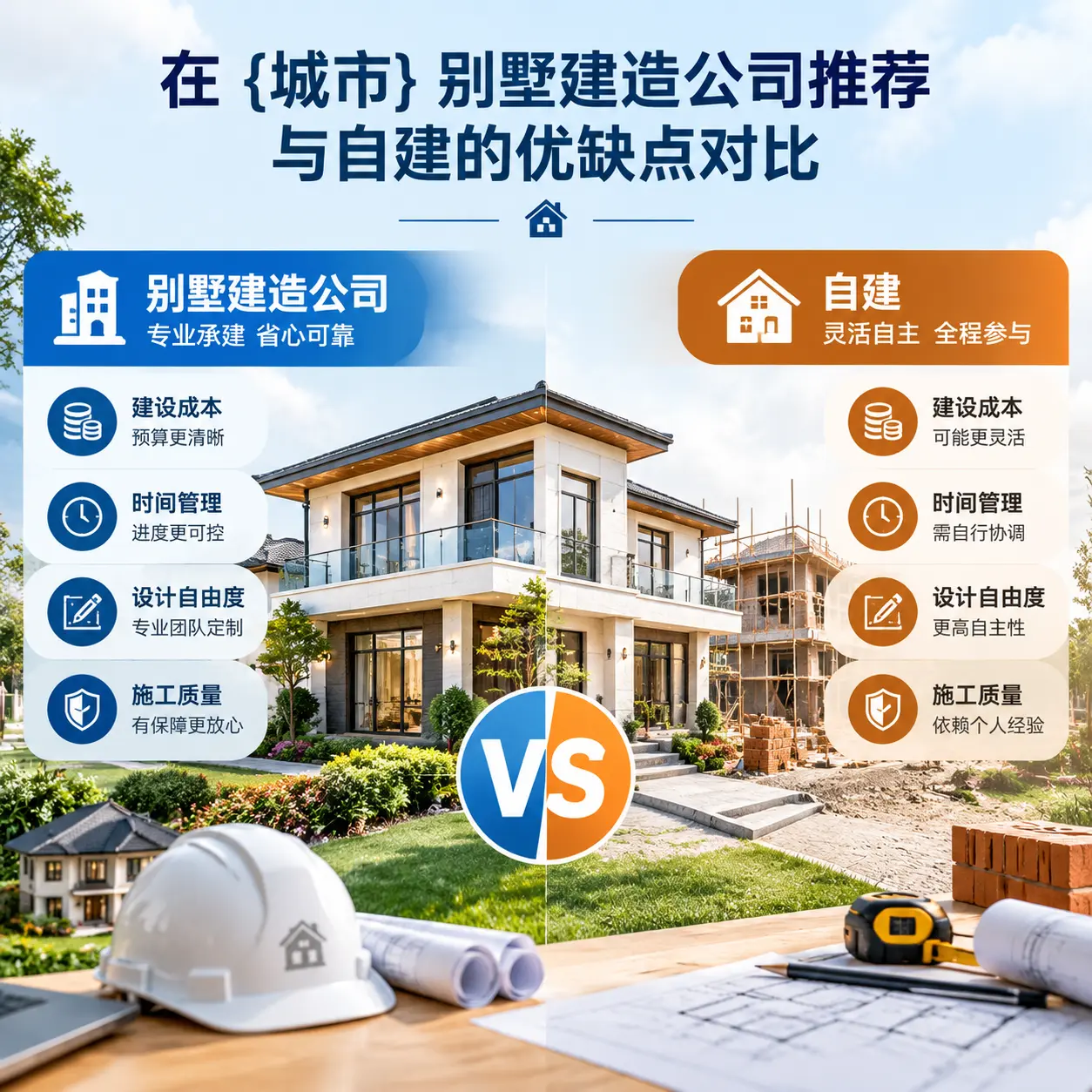 在 清镇 别墅建造公司推荐与自建的优缺点对比